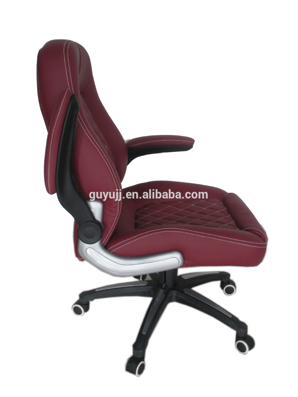 product-566-754 Y-2862 New Style Leather Lift Swivel Office Chair Red Chair for Wholesale